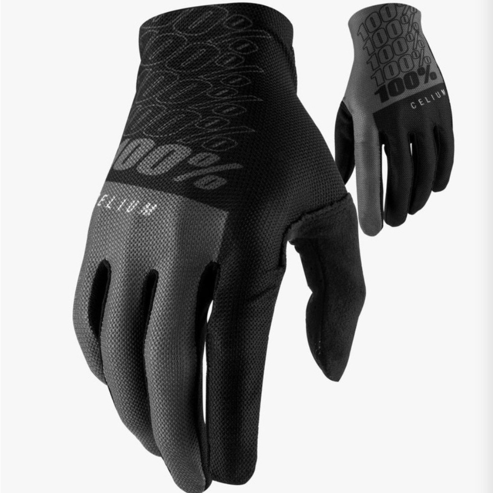 100% Celium Men’s Black Cycling Mountain Biking Gloves Size Medium